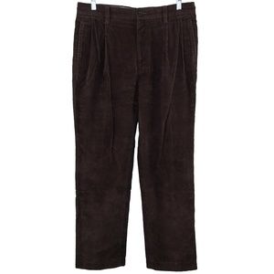 Nautica Corduroy Pants Mens 33 x 32 Heavy Brown